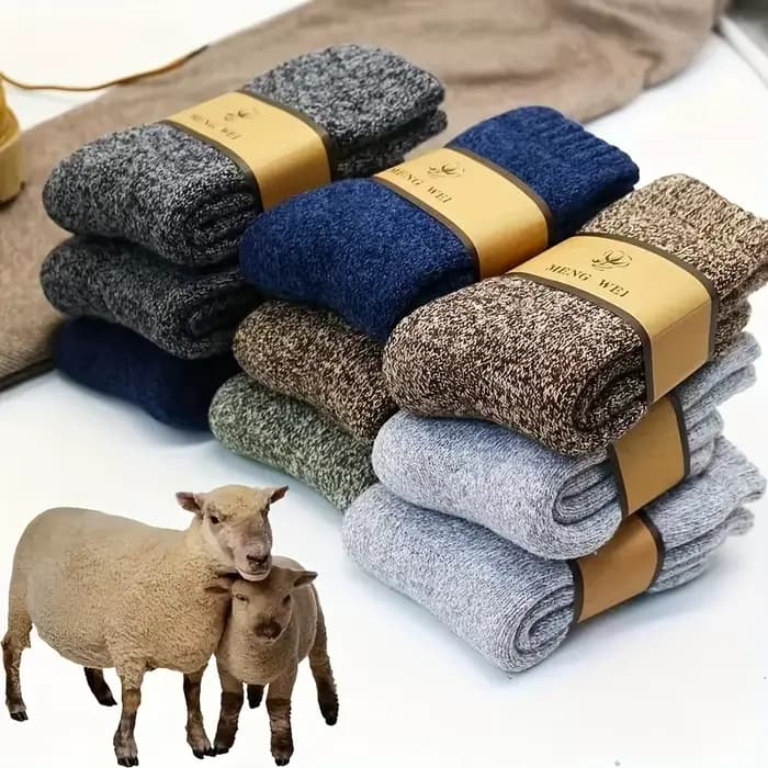 5 paires de chaussettes thermiques d'hiver pour hommes