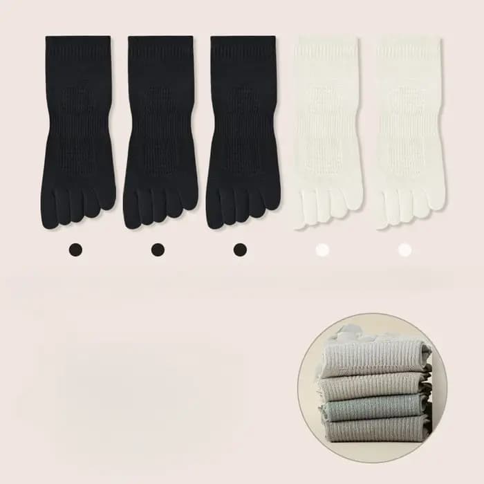Chaussettes à cinq doigts pour hommes, chaussettes Parker en maille d'été, doigts dans, chaussettes de rinçage en coton de haute qualité, chaussettes de sport pour la course, 5 paires
