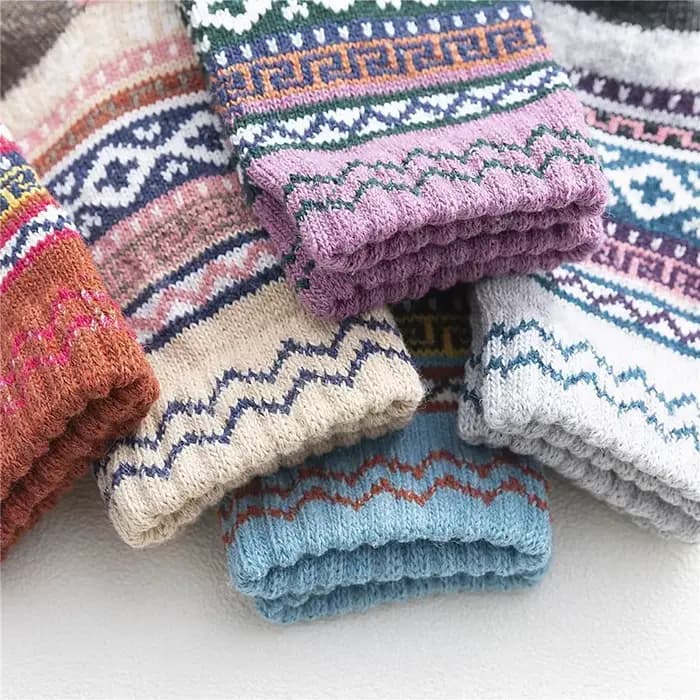 5 paires/lot femmes laine chaussettes automne hiver chaud nouvelle mode confortable dames
