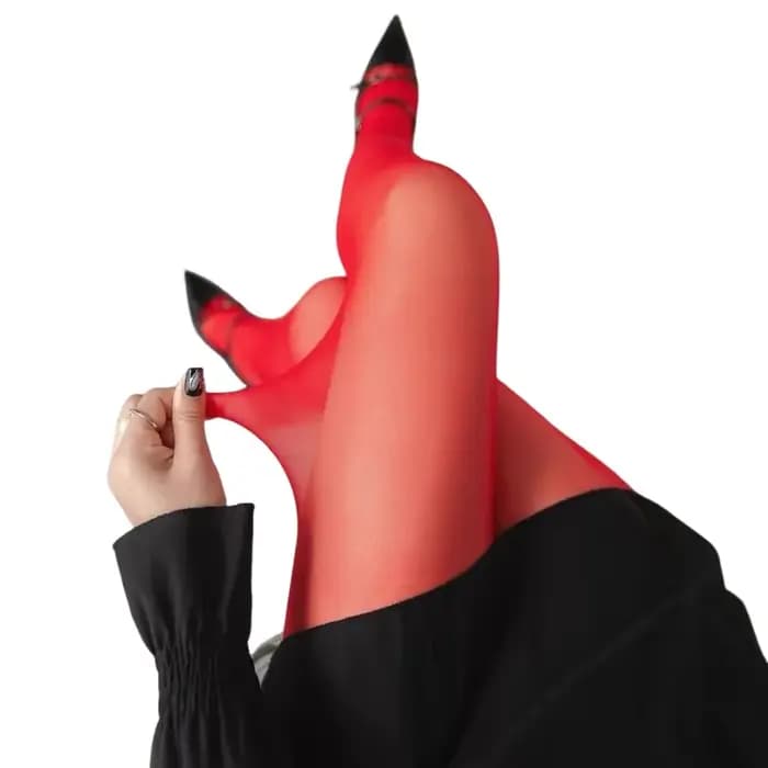 Talenza Collants pour femmes, bas fins, collants super élastiques, leggings grande taille, rouge sexy, printemps, automne, hiver