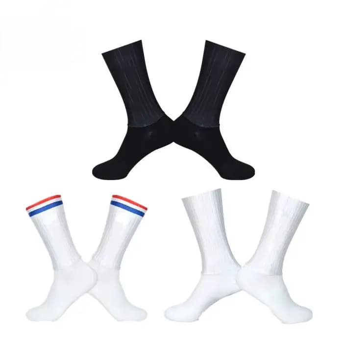 Nouvelles Chaussettes de Cyclisme 2026 Aero Antidérapantes en Silicone pour l'Été
