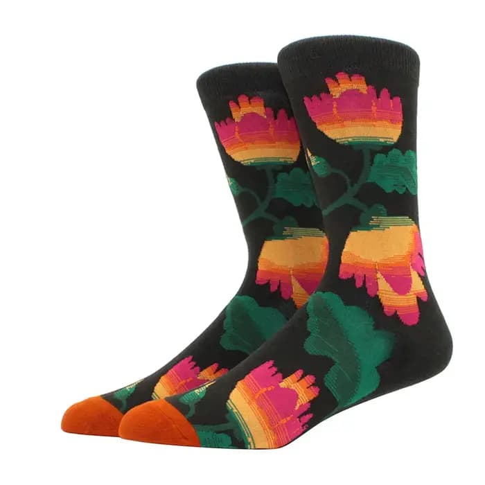 Nouvelles femmes fleur plante chaussettes Collection Kawaii décontracté femme coton chaussette littéraire hommes chaussette