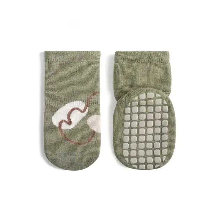 Chaussures de marche pour bébés, chaussettes de sol antidérapantes à fond souple, pour garçons et filles, 2 à 5 paires