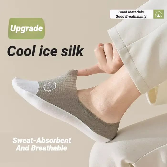 Chaussettes bateau invisibles pour hommes à motif gaufré
