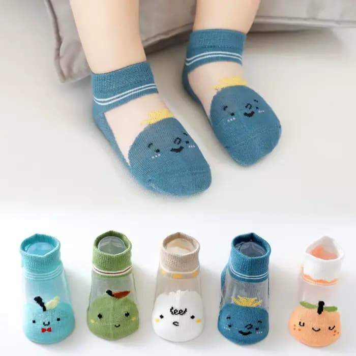 Chaussettes d'été en coton à carreaux pour bébé, lot de 5 paires de 2 à 9 ans, fines, solides, color