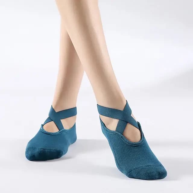Chaussettes de Yoga antidérapantes avec pansement en coton