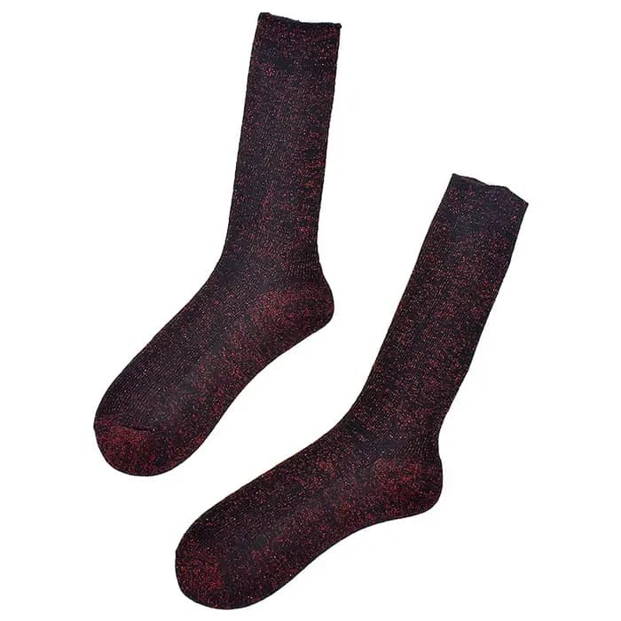 Chaussettes brillantes à paillettes pour femmes