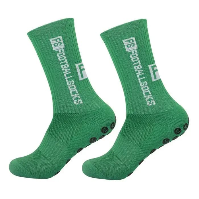 2 paires de chaussettes antidérapantes à fond en tissu éponge pour hommes et femmes, chaussettes de sport et de tennis