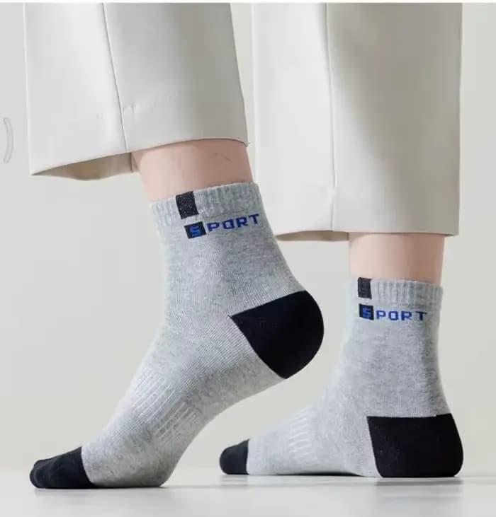 Chaussette en coton pour hommes Sport respirant doux lettre mode baskets haute élastique moyen Tube bas serviette Sox été course
