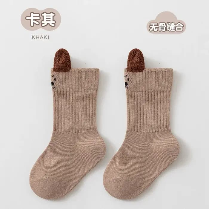 Coton doux bébé enfant en bas âge garçon fille chaussette dessin animé enfants chaussettes courtes automne hiver 0-8