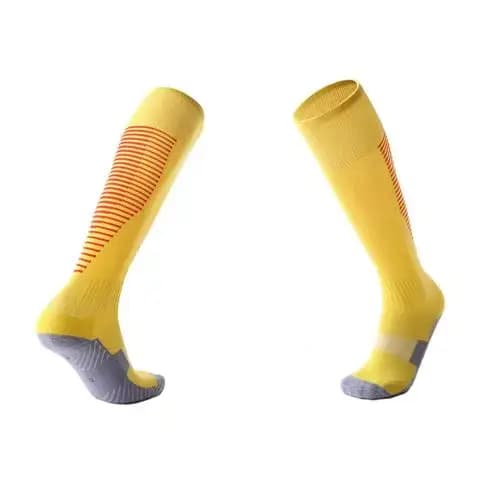 Chaussettes thermiques de sports d'hiver professionnels pour hommes et femmes, chaussettes longues de ski, chaussettes de cyclisme VTT en plein air, bas de course et de football, noir et rouge