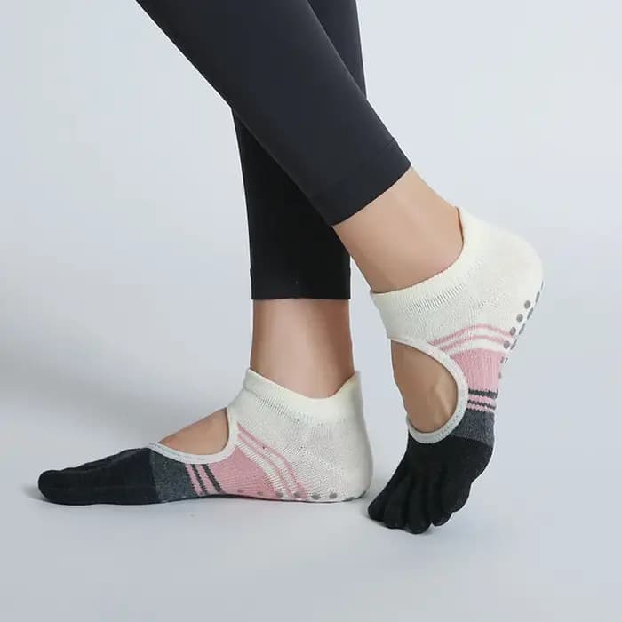 Chaussettes de Yoga à cinq orteils pour femmes