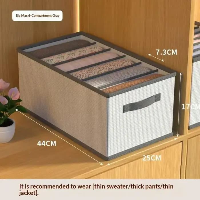 Organisateur de tiroir pliable en tissu avec poignées, boîte de rangement multi-compartiments pour chaussettes, sous-vêtements, placard de chambre