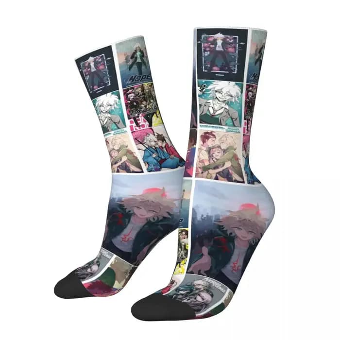 Nagito Komaeda voix espoir rétro Danganronpa Makoto jeu unisexe chaussettes randonnée impression 3D