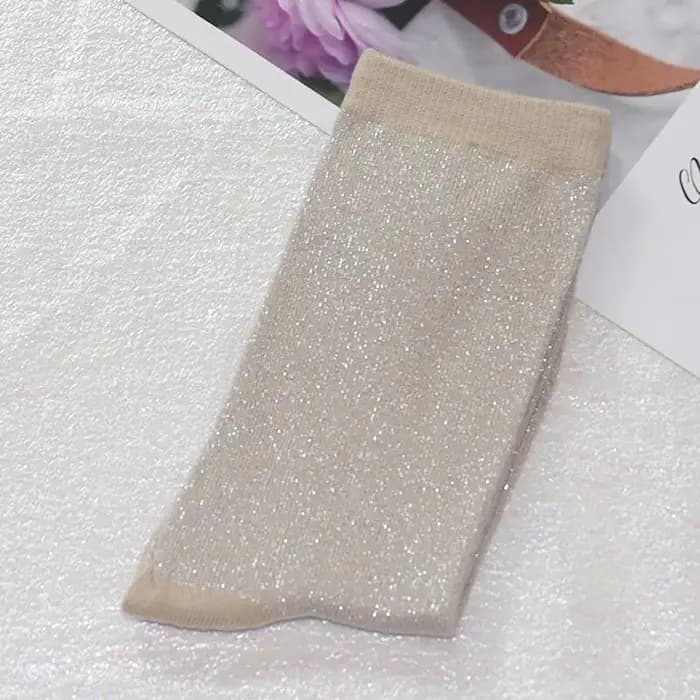 Chaussettes brillantes sexy tendance en 29 couleurs