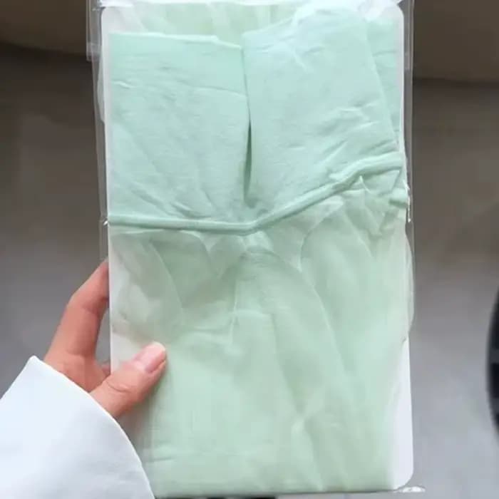 Collants transparents en maille verte pour femmes