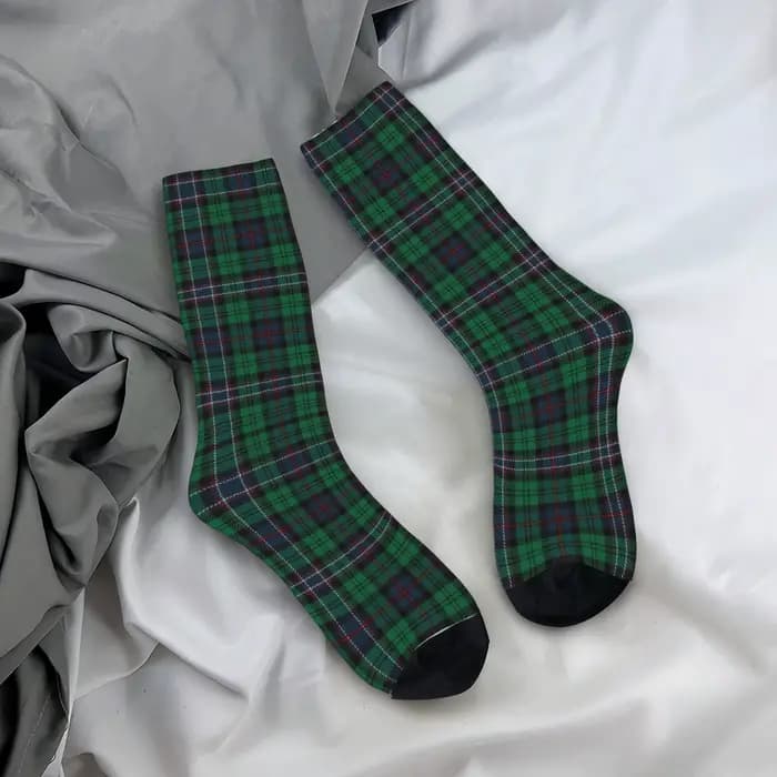Chaussettes personnalisées amusantes en Tartan National écossais pour hommes