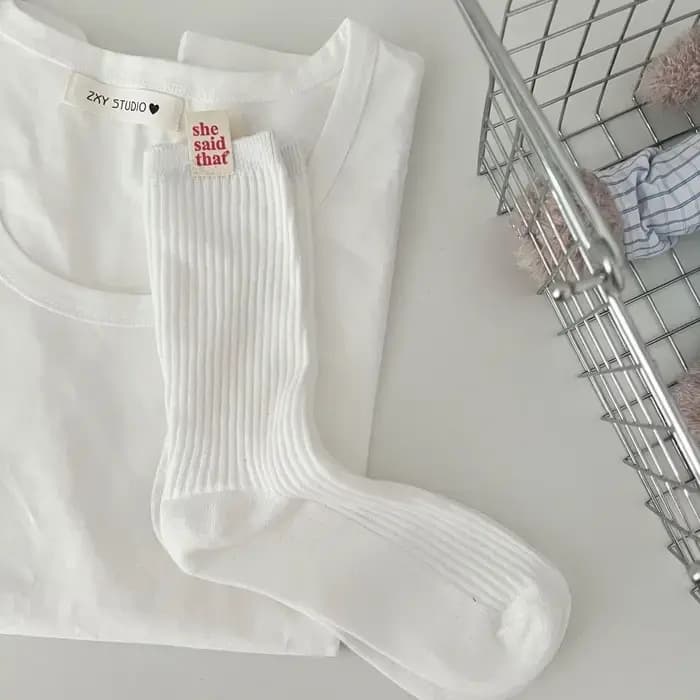 Chaussettes rétro japonaises en coton pour femmes