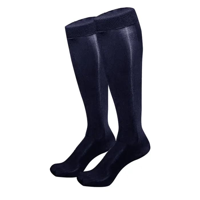 CLEVER-MENMODE Sexy robe d'affaires chaussettes hommes pure Tube moyen huile brillant bas Ultra mince chaussettes été voir à travers