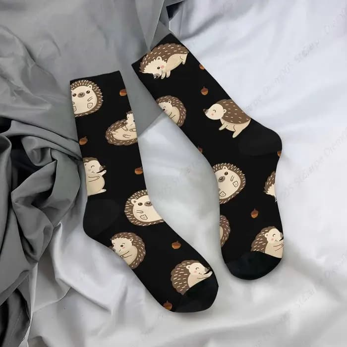 Chaussettes de dessin animé unisexe Kasgehog et glands