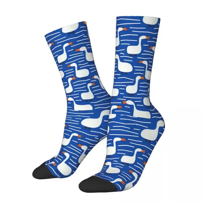 Chaussettes de canard jaune décontractées pour hommes et femmes