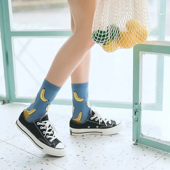 Femmes chaussettes drôles printemps automne dessin animé