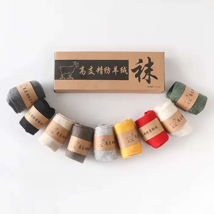 Chaussettes en cachemire pur de haute qualité pour hommes et femmes