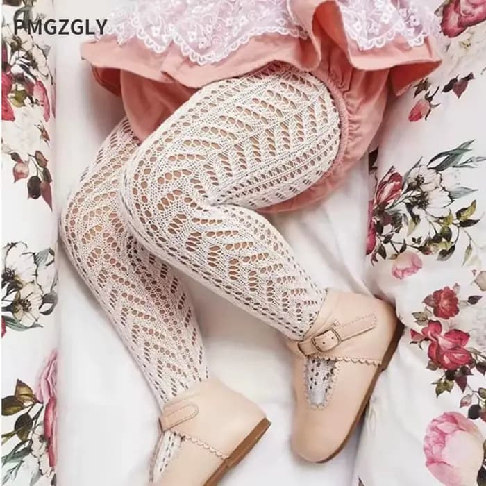 Collants d'été fins pour bébés filles, bas en coton doux, ajouré, respirant