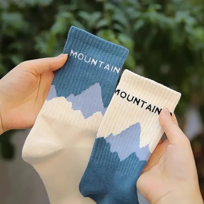 Chaussettes de mode désodorisantes Hip Hop Skateboard rayé mi Tube