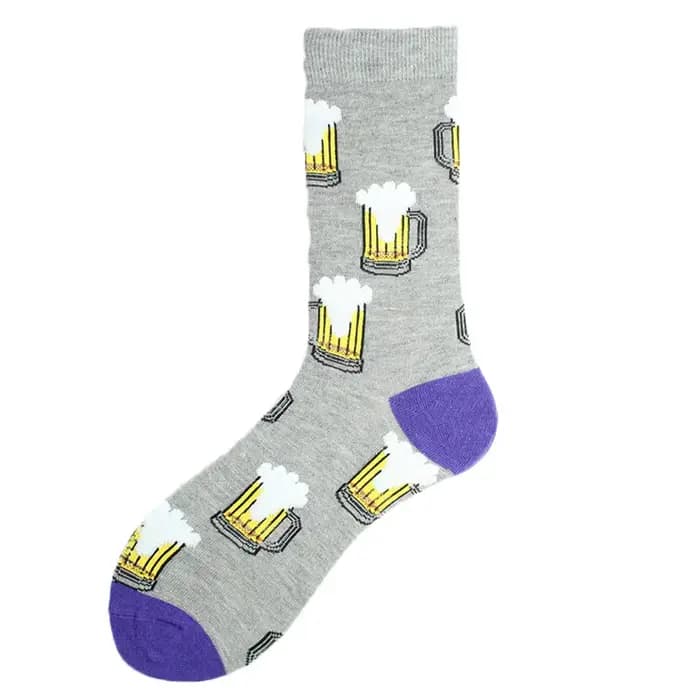 Nouveauté Chili flamants Sokken fromage Pizza requin désisgn Hip Hop chaussettes drôles hommes Happy Crew Harajuku unisexe Skateboard Skarpetki