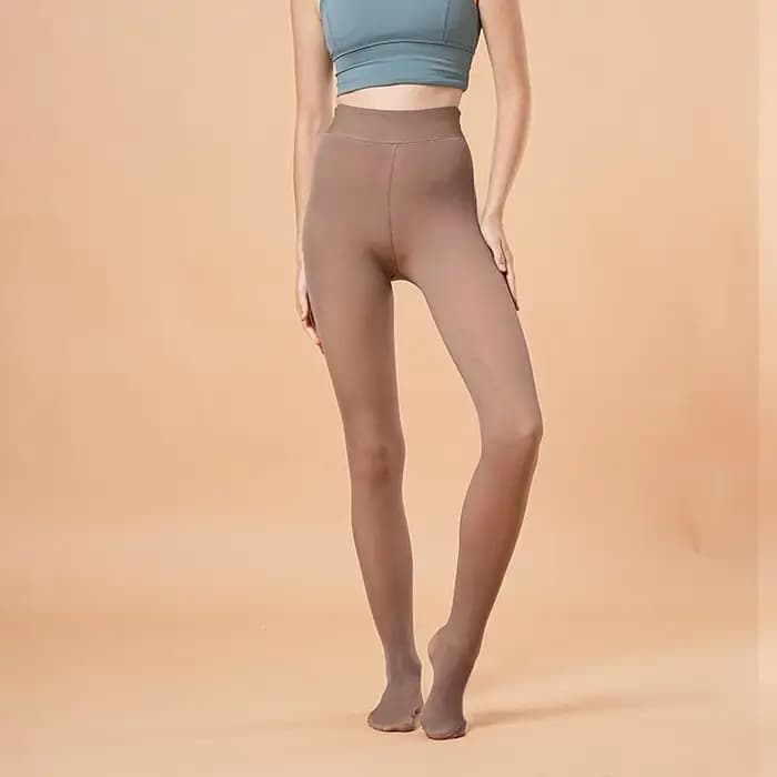 Épaissir les bas femmes translucide polaire collants