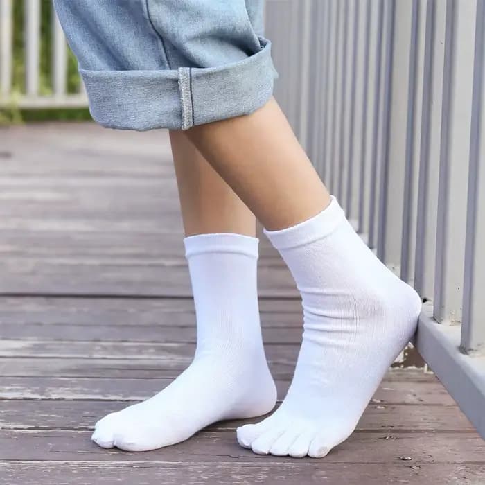6 paires de chaussettes à cinq doigts unisexes pour hommes/femmes