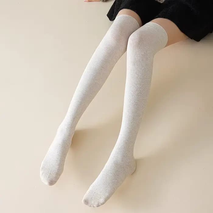 Femmes chaussettes de haute qualité nouvelle mode d'automne plaine genou