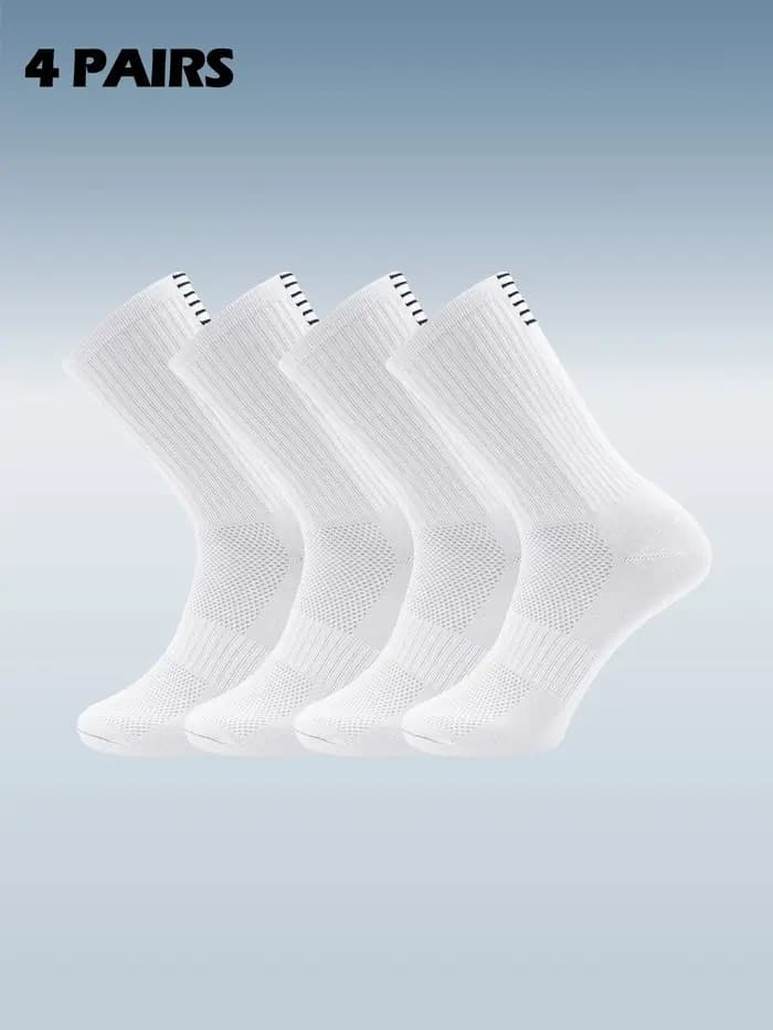 4 paires de chaussettes de cyclisme à compression pour hommes et femmes