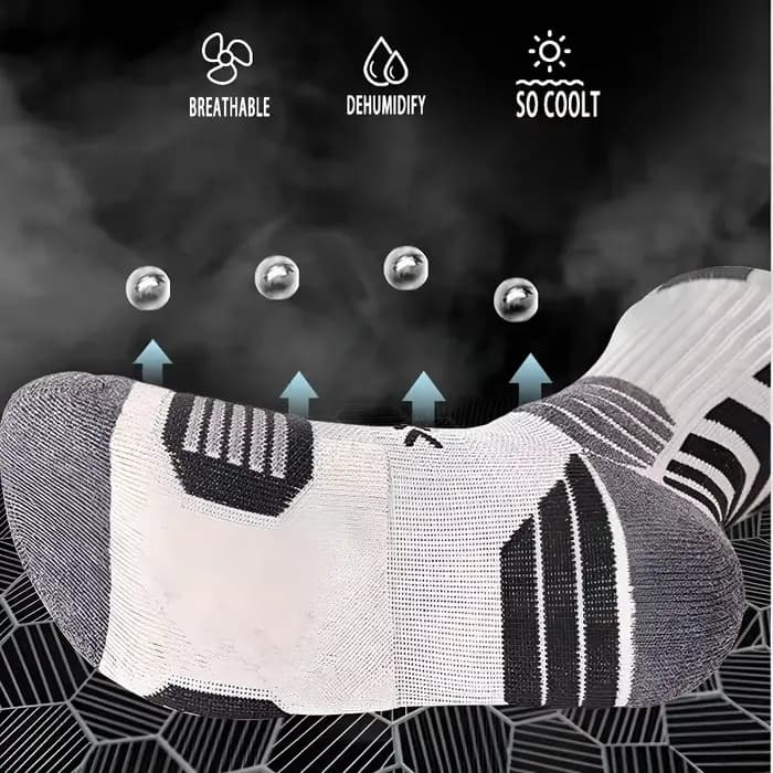 3 paires de chaussettes de Sport, de course, d'athlétisme, en maille respirante, à Compression épaisse, pour basket-ball, absorbe la sueur, pour cyclisme professionnel