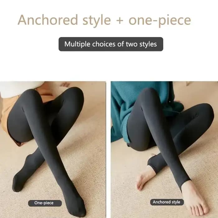 Collants doublés polaire femmes collants thermiques pour femmes hiver culotte peau polaire effet noir bas femme chaussette thermique