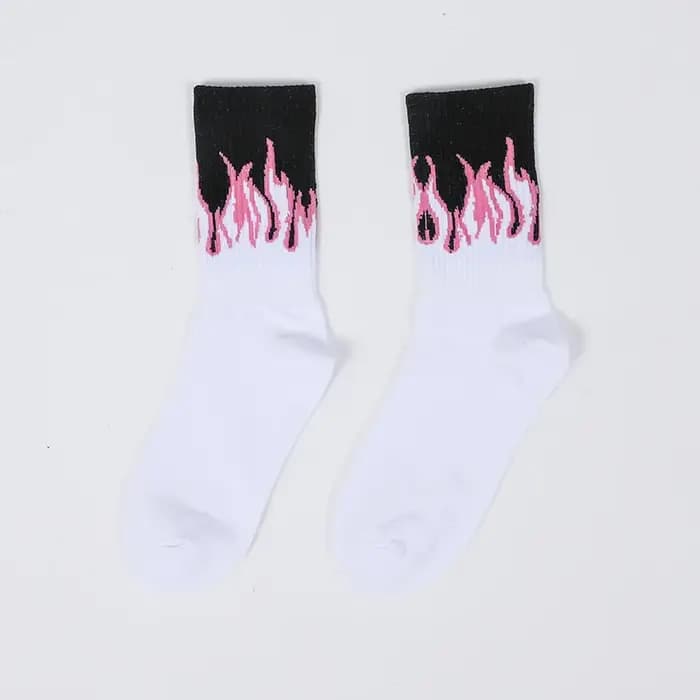 Chaussettes de Skateboard de rue flamme rouge