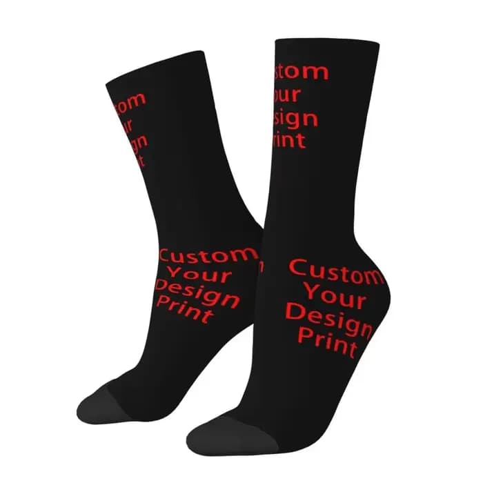 Personnalisez votre conception chaussettes pour femmes hommes Stretch été automne hiver chaussettes