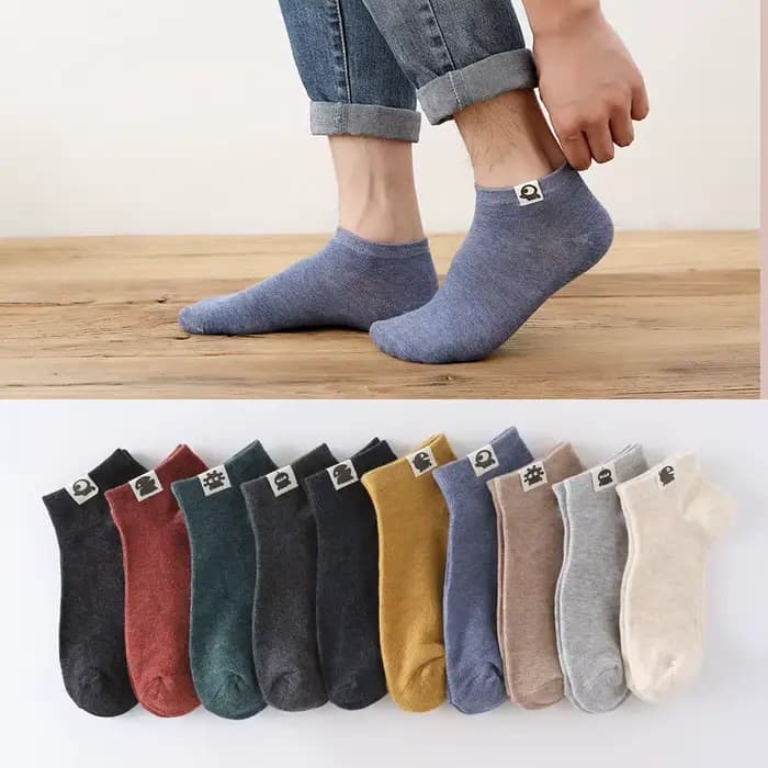 5 paires de chaussettes basses pour hommes et femmes