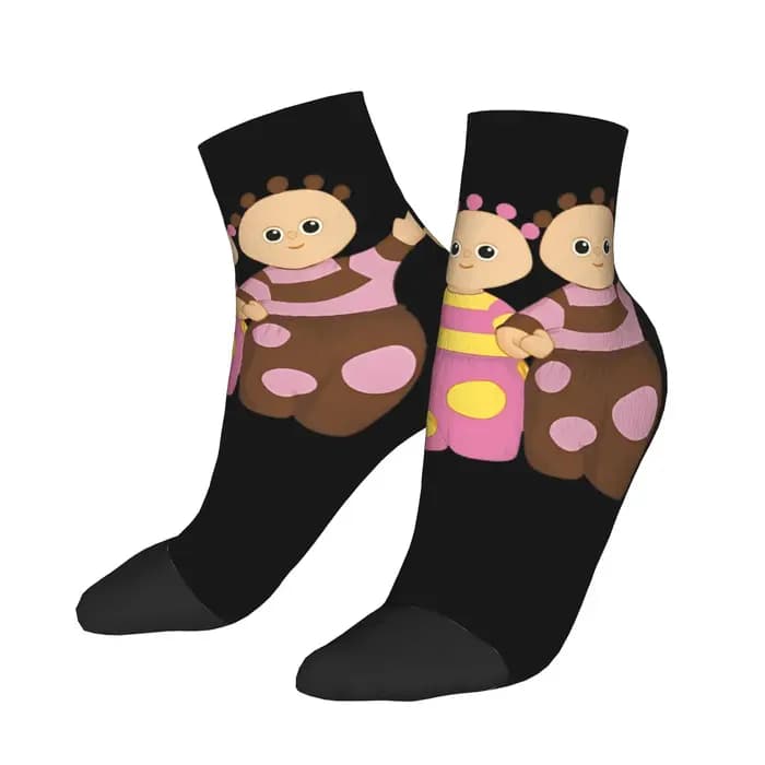 Makka Pakka et Uff Uff dans la nuit chaussettes de jardin