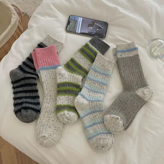 Chaussettes d'hiver épaisses et chaudes pour femmes