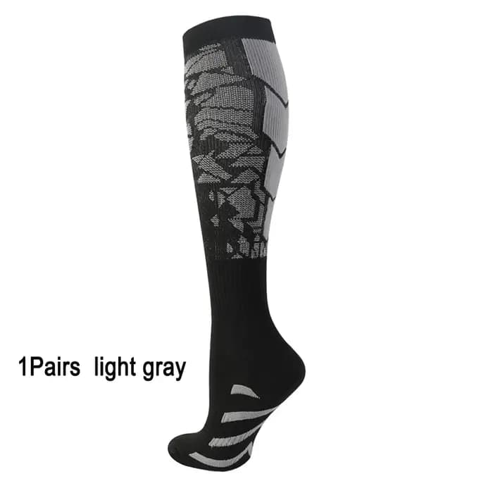Chaussettes de compression de sport pour hommes pour femmes et hommes-chaussettes de soutien des mollets pour la course à pied infirmières vol grossesse Circulation athlétique