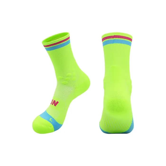 Loogdeel Chaussettes de course professionnelles respirantes à séchage rapide, chaussettes de sport pour marathon, absorbant la sueur, chaussettes élastiques pour le basketball et le cyclisme