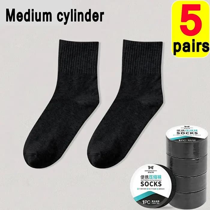 5 paires de chaussettes de voyage jetables pour hommes et femmes