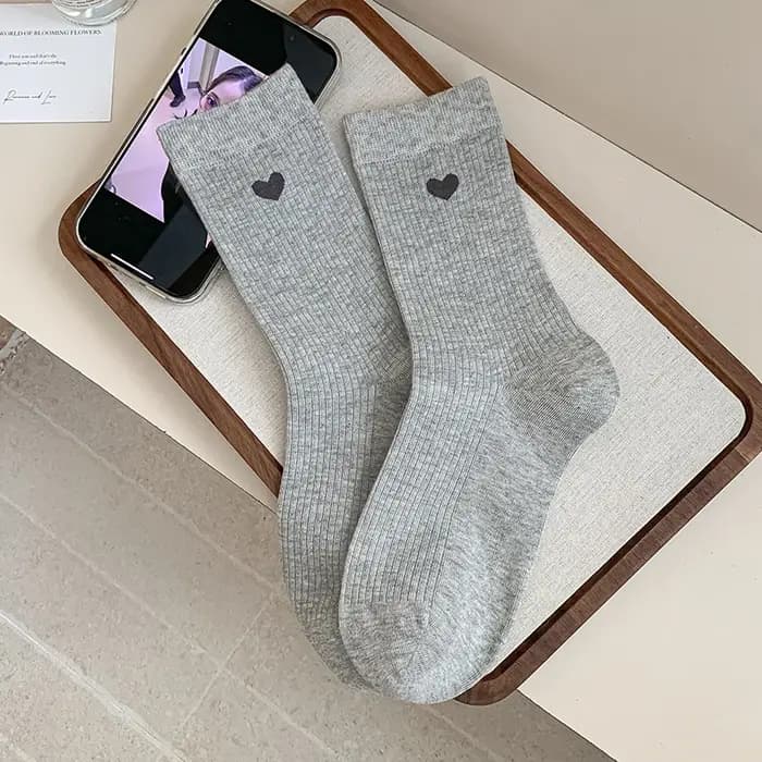 Chaussettes de mode pour femmes automne nouveau Simpel couleur classique blanc