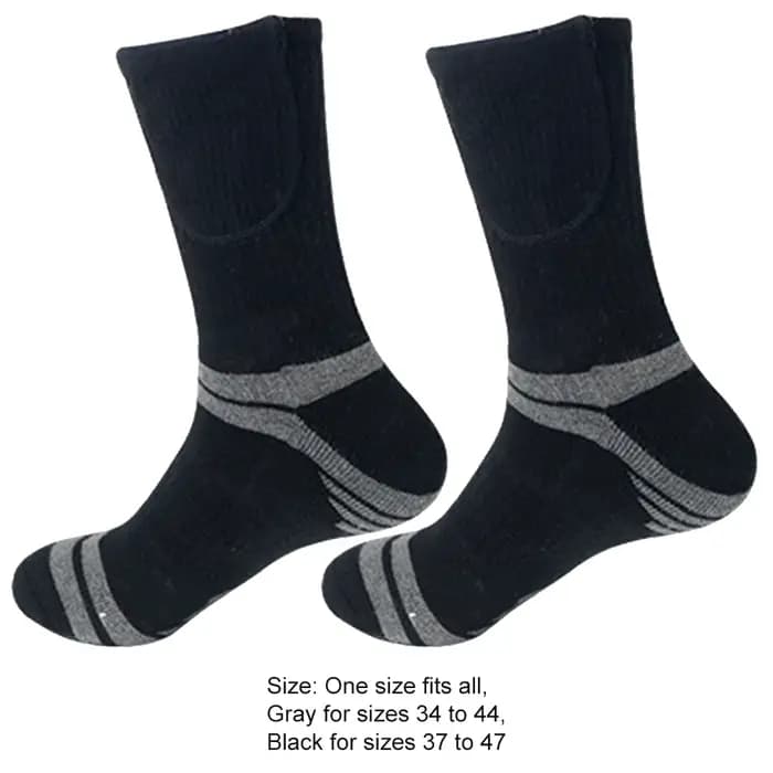 Chaussettes thermiques électriques pour hommes et femmes, chauffe-pieds, sports de plein air, cyclis