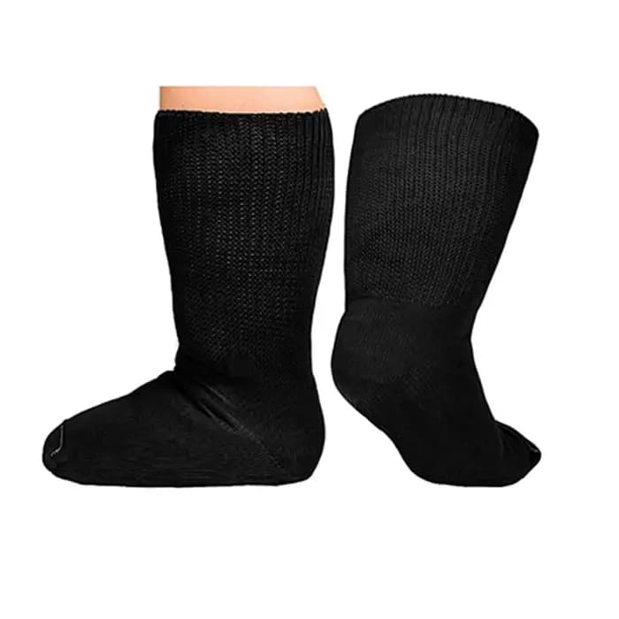 Chaussettes Diabétiques Extra Larges Grande Taille, Sans Coutures, Dessus Ample, Antidérapantes, en