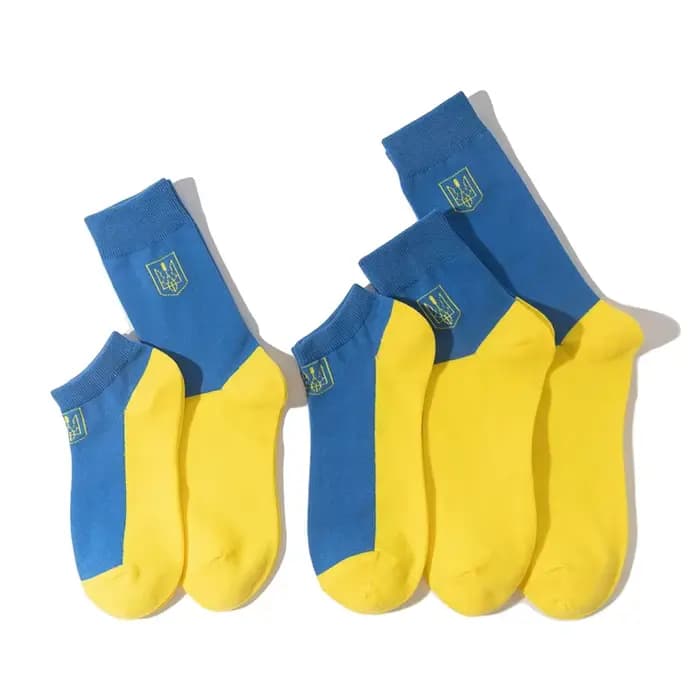 Chaussettes Ukrain Feel Crew pour hommes et femmes