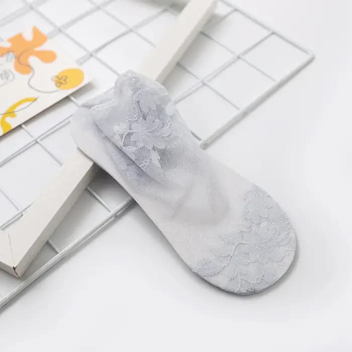 Chaussettes en Dentelle Transparente pour Femme