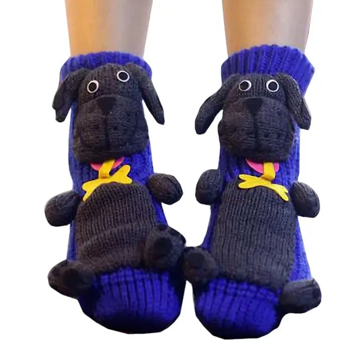 Chaussettes tricotées 3D avec différents animaux